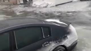 Video shows flooding along Brown Avenue in Hampton