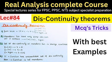 Discontinuity theorems collected from different books #video  #ppsc #nts #mathstricks #math #tricks