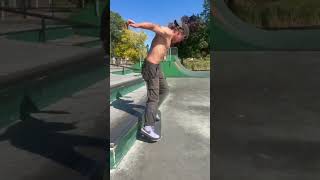 Backside Tailslide Bigflip Out at Cushing Skatepark by Coleman Phillips | Ritual Skateboards