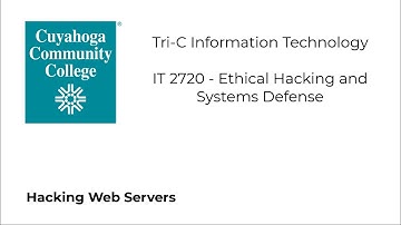 IT 2720 - Hacking Web Servers