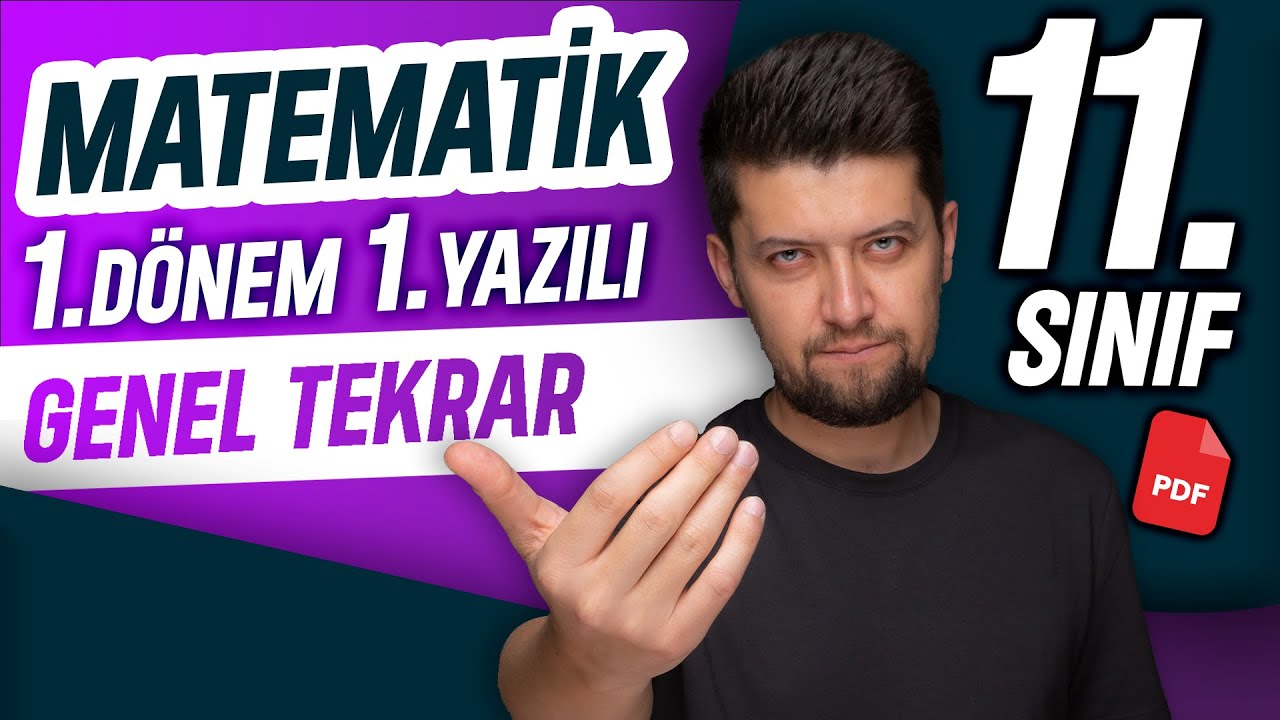 11. sınıf matematik 1. dönem 1. yazılı | genel tekrar