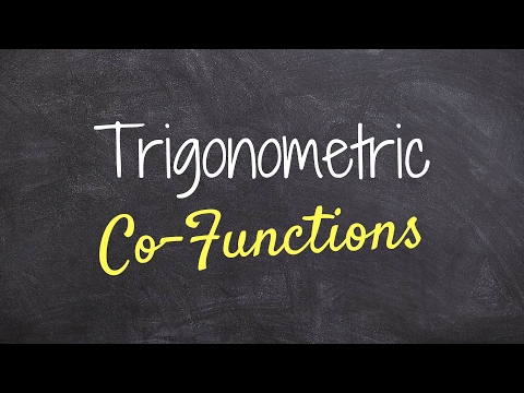 How to use and understand cofunction identities