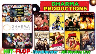 Dharma Productions Hit and Flop All Movies List | Box Office Collection | All Films Name List | Bull