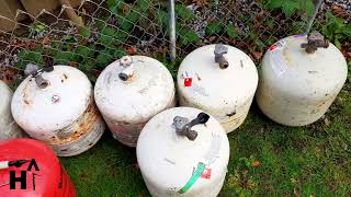 How to properly purge propane tanks for fabrication