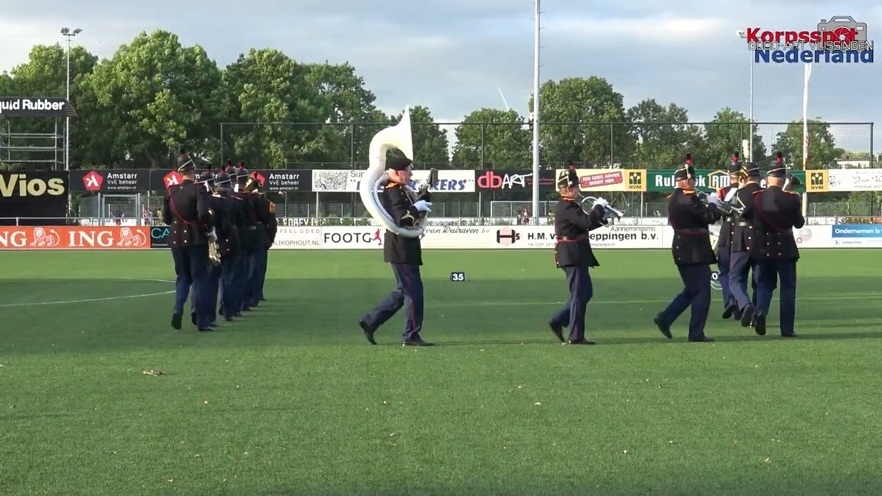 Vrijwillig Fanfarekorps der Genie tijdens Taptoe Mijdrecht 2025