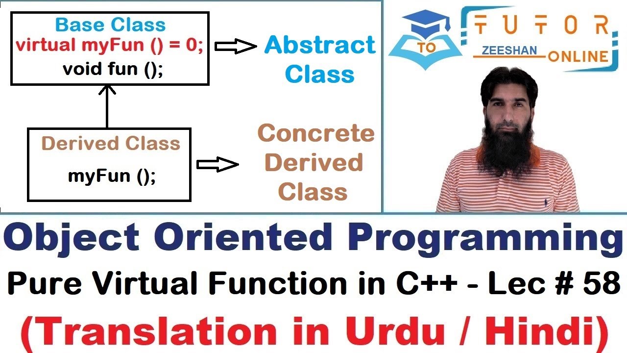 Pure Virtual Function and Abstract Class Interface OOP (C++