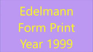 Edelmann Form Print - Year 1999