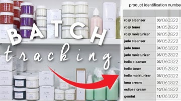 Batch Tracking Homemade Skincare & Cosmetic Products; Small Business 2022