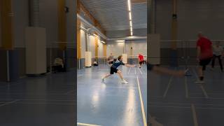 Badminton Half Court Training in Finland by Aapo Puhakka #badminton #badmintonfinland #shorts
