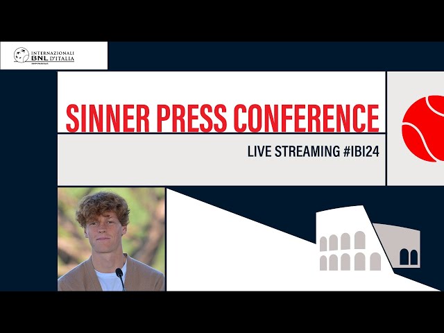 Jannik Sinner - Conferenza stampa in diretta | LIVE class=