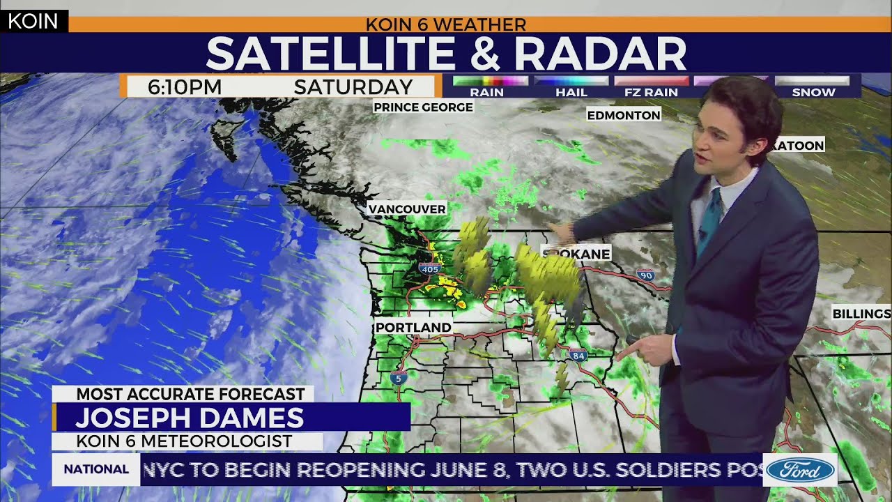 Weather Forecast: Thunderstorms moving north out of Oregon tonight ...