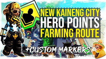Guild Wars 2 - Hero Points Farming Route - New Kaineng City - with Custom Markers