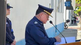 JEFE. Paulo Costa, como Jefe de Policía de Colonia hizo uso de la palabra en el acto de Carmelo.