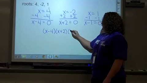 write polynomial function given zeros