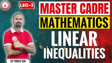 MASTER CADRE MATHS Linear Inequalities | MASTER CADRE MATHS | MASTER CADRE COACHING IN CHANDIGARH
