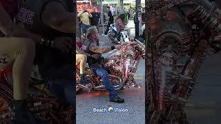 Custom Choppers Own the Night #bikeweek #gucci #chopper #motorcycle #custom