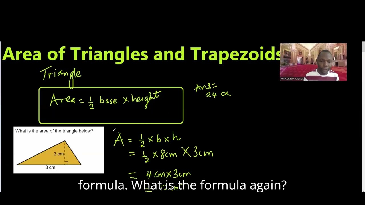 Area of Triangles and Trapezoids Grade 5