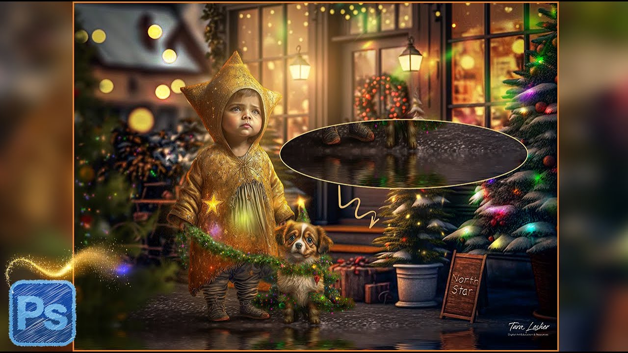 Simple liquid reflections in photoshop/Compositing tutorial - YouTube