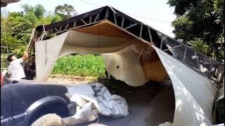 Konstruksi kaki terop/tenda bongkar pasang di bawah | cara cepat pasang tenda