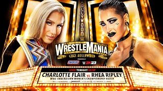 Full Match - Rhea Ripley V\/S Charlotte Flair - WWE Smackdown Women`s Championship - WRESTLEMANIA 39