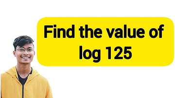 Find the value of log 125 to the base 5