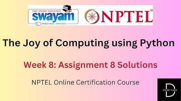 The Joy of Computing using Python Week 8 Assignment Answers ||Jan 2024|| NPTEL