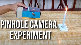 How Pinhole Camera works  Science Experiment - Inverted Image Displayed