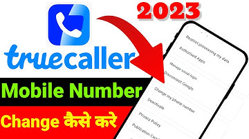 Truecaller me mobile number kaise change kare | How to change phone number in truecaller |Truecaller