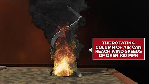 How wildfires can create a fire tornado