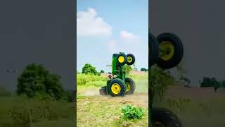 john Deere tractor stunt. #shorts #tractor