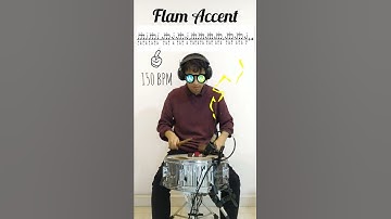 🥁 FLAM ACCENT 🔨 Rudiments 🎵 Vic Firth Application #shorts