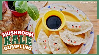 Kale and Mushroom Dumpling