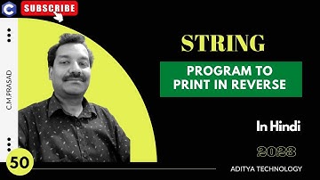 50: Reverse the String | Find Length of a String | C Programming