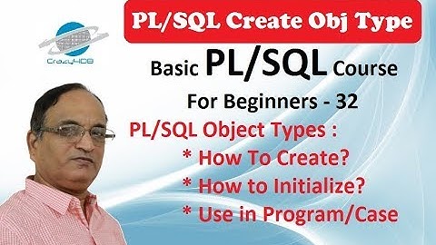 Object Types in Oracle - (Visit description for more info)