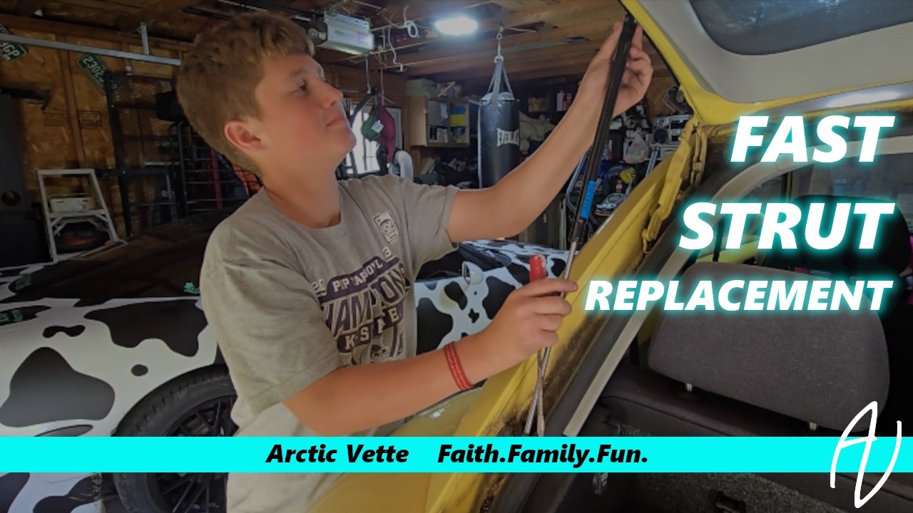 Replacing VW Beetle Rear Hatch Lift Supports in Minutes!