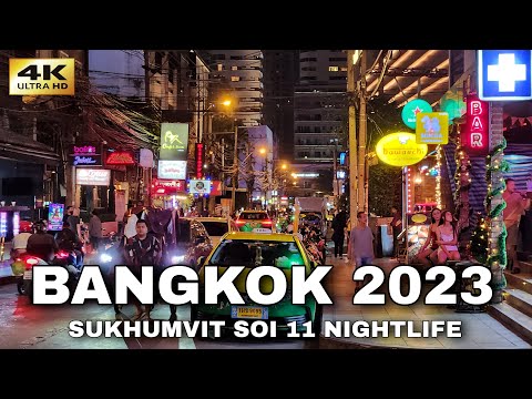Bangkok Nana Soi Sukhumvit 11 Nightlife Walk • THAILAND 4K