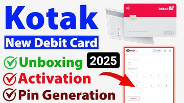 Kotak Mahindra Bank ATM Pin Kaise Banaye | How to Generate Kotak Debit Card Pin | Kotak ATM Pin 2025