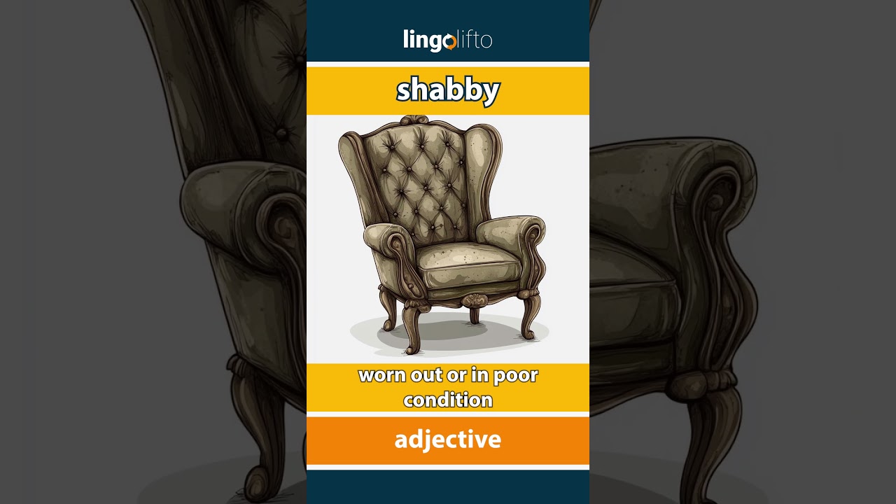 🇬🇧 Shabby Meaning : Flash Card : Learn English Vocabulary - YouTube