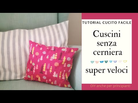 Video: Come Cucire I Cuscini