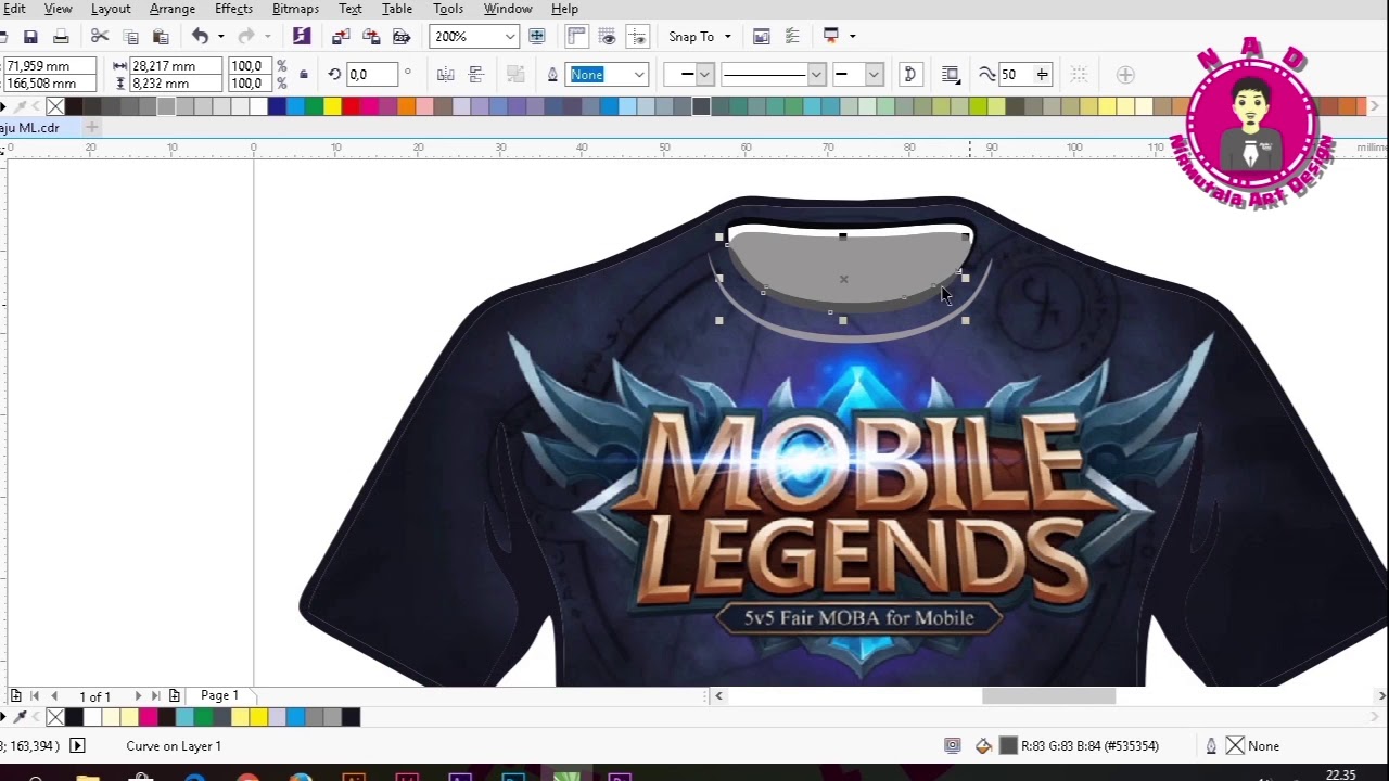 How To Design MOBILE LEGENDS T Shirt Tutorial YouTube