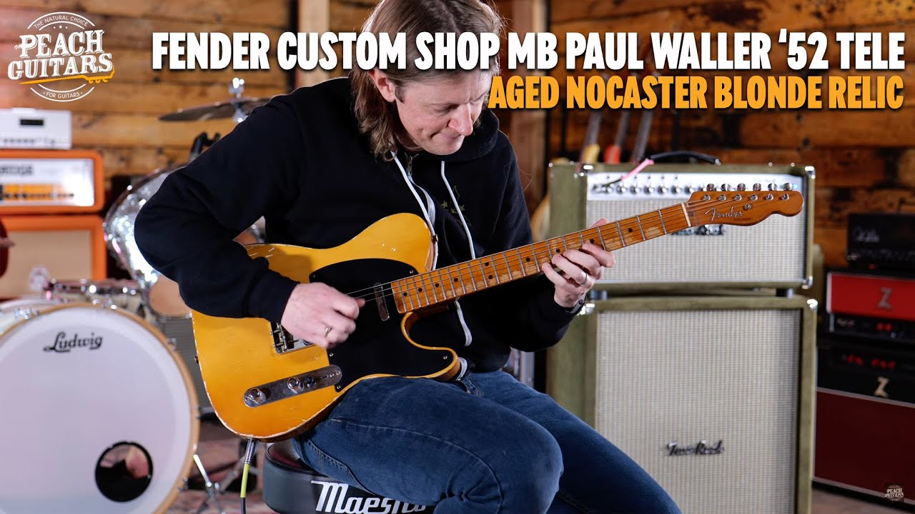 No Talking...Just Tones | Fender Custom Shop MB Paul Waller '52 Tele Relic  Aged Nocaster Blonde