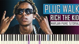 How To Play Rich The Kid  Plug Walk  Piano Tutorial