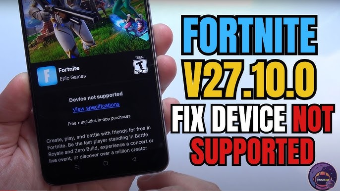 Fortnite mobile problem: the epic games app say device not supported :  r/FortNiteMobile