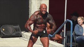 Maverick Von Haug Bodybuilding Posing Routine at Muscle Beach - Memorial Day 2019