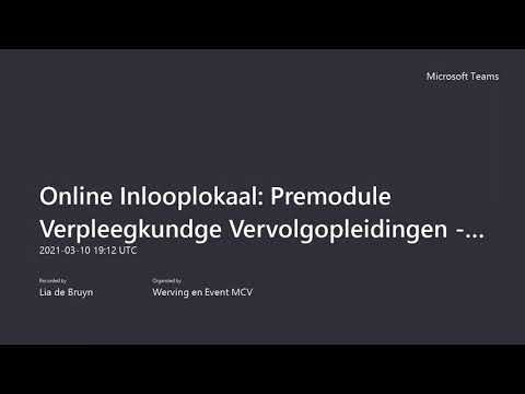 HAN | Webinar Premodule Verpleegkundige Vervolgopleidingen online Open Avond 10 maart