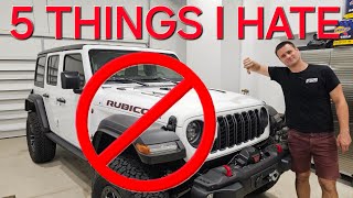 5 Things I HATE About My NEW 2024 Jeep Wrangler Rubicon JL