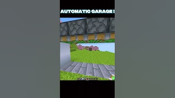 Automatic Garage Door in Minecraft 🤯#minecraft
