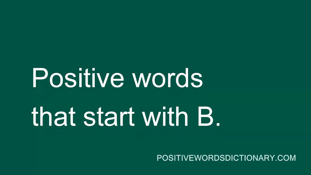 900+ Words That Start with B: Amazing List of B Words - English