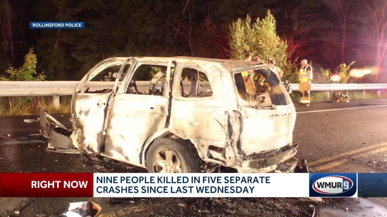 9 people killed in 5 separate crashes since Wednesday - YouTube