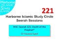 Hisc seerah session 221 death of the prophet